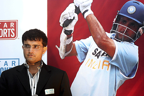 Sourav Ganguly at a press conference