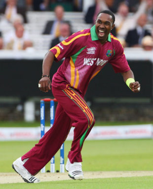 Dwayne Bravo took four wickets to stifle India, India v West Indies, ICC World Twenty20 Super Eights, Lord's, June 12, 2009