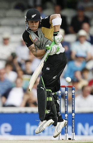 Brendon McCullum tucks one away, New Zealand v Pakistan, ICC World Twenty20 Super Eights, The Oval, June 13, 2009