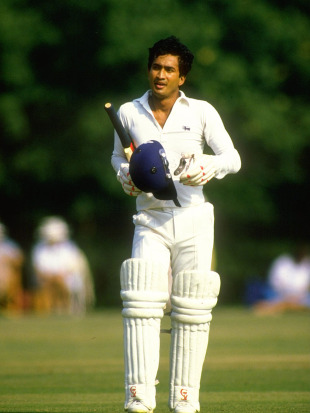 Sidath Wettimuny during a match, 1985