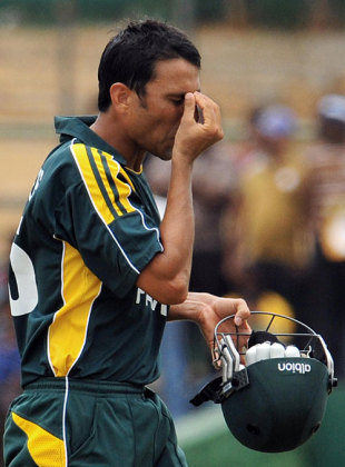 Younis Khan walks back after a 73-ball 23, Sri Lanka v Pakistan, 2nd ODI, Dambulla, August 1, 2009