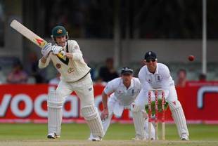 Michael Clarke's century eased Australia through the day, England v Australia, 3rd Test, Edgbaston, 5th day, August 3, 2009