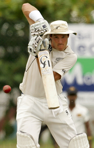 Tim McIntosh pushes it through the off side, Sri Lanka v New Zealand, 1st Test, Galle, 3rd day, August 20, 2009