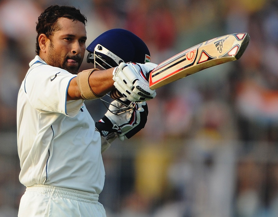 Sachin Tendulkar reaches his 47th Test hundred