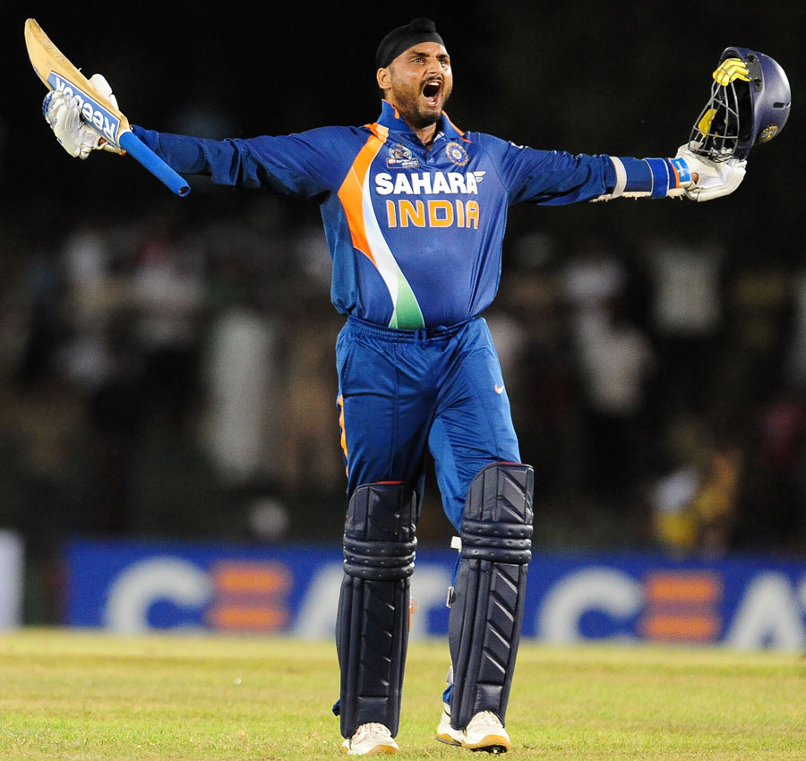 Harbhajan Singh vents emotion after the victory