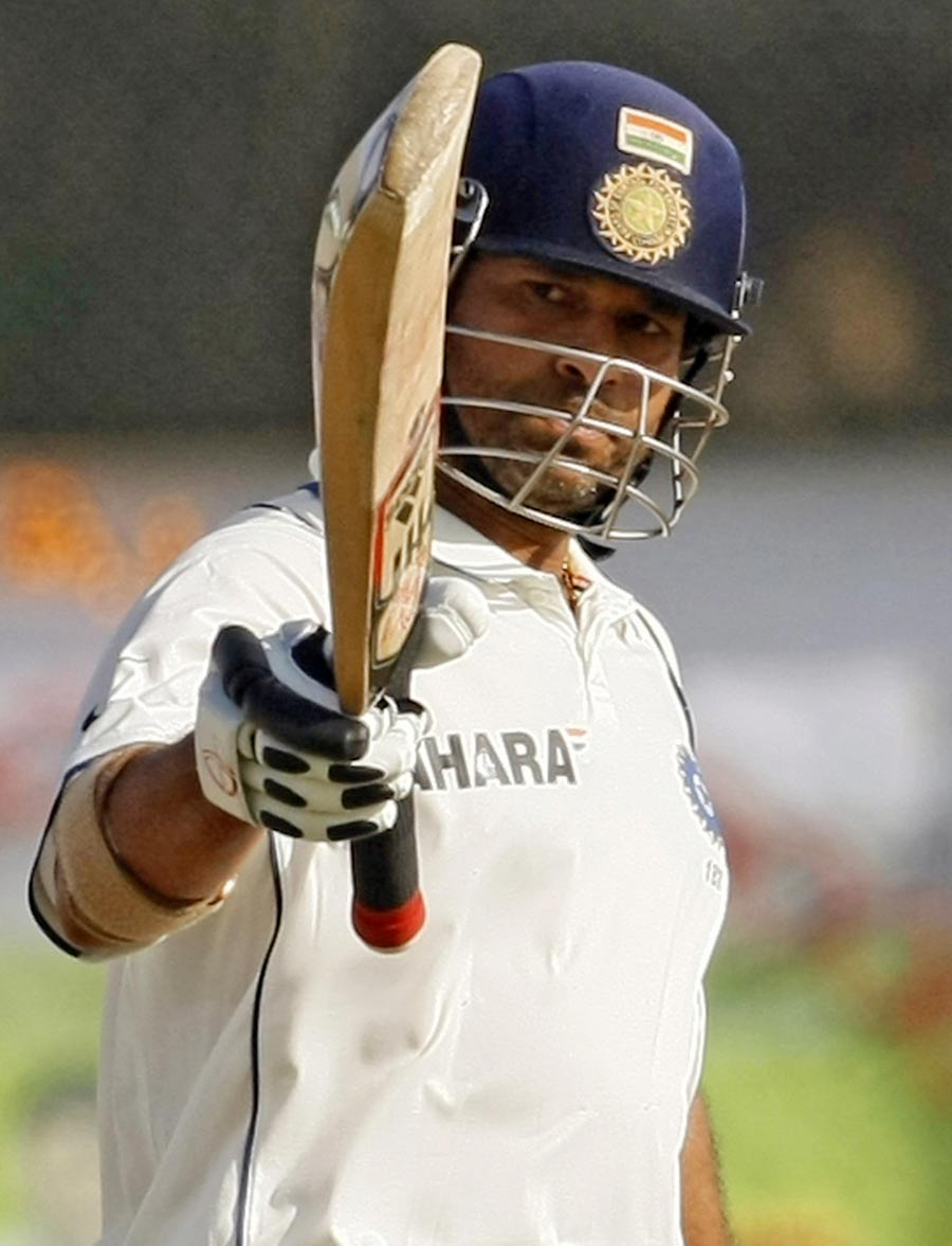 Sachin Tendulkar signals yet another Test half-century