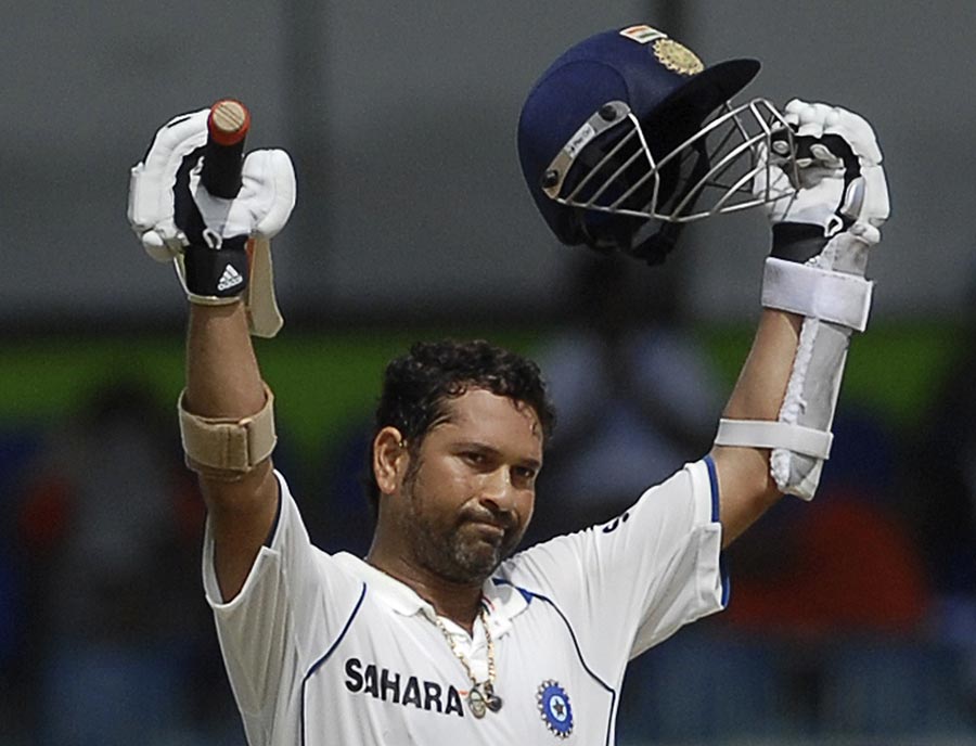 Sachin Tendulkar reached his fifth double-century in Tests