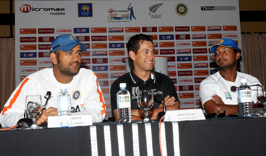 The three captains address the media on the eve of the tri-series