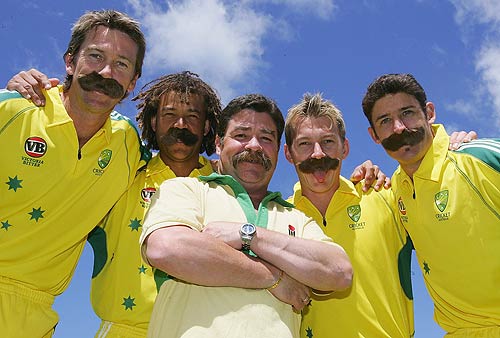 McGrath, Symonds, Boon, Lee and Hussey