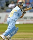 Sachin Tendulkar plays a late cut during his innings of 99, India v South Africa, Stormont Cricket Grounds, Belfast, Ireland, June 26, 2007