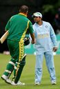 Sachin Tendulkar congratulates Jacques Kallis after South Africa's win, India v South Africa, Civil Service Cricket Ground, Stormont, Belfast, Ireland, June 26, 2007