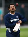 Sachin Tendulkar during a practice session at Lord's, July 17, 2007