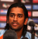 Mahendra Singh Dhoni answers questions from the media on the eve of the ICC World Twenty20 final, Johannesburg, September 23, 2007