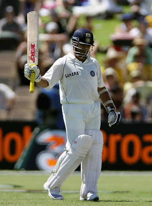 Another Test half-century for Sachin Tendulkar, Australia v India, 4th Test, Adelaide, 1st day, January 24, 2008