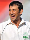 Younis Khan smiles during a domestic game, Lahore Shalimar v Habib Bank Limited, Quaid-e-Azam Trophy, Lahore, 3rd day, January 28, 2009
